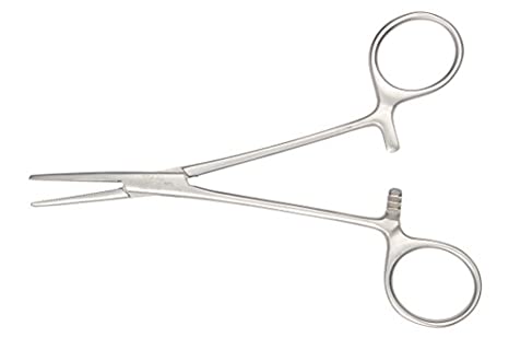 Spencer Wells Hemostatic Forceps, Curved, 5 1/8" (13.0 Cm)